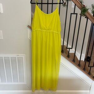 Old Navy Bright Yellow Maxi Dress XXL